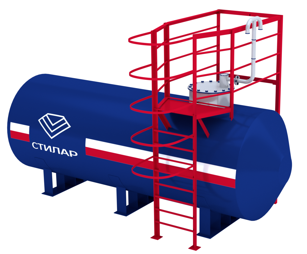 Горизонтальный резервуар РГСН для химических веществ 100 м³ от завода-производителя