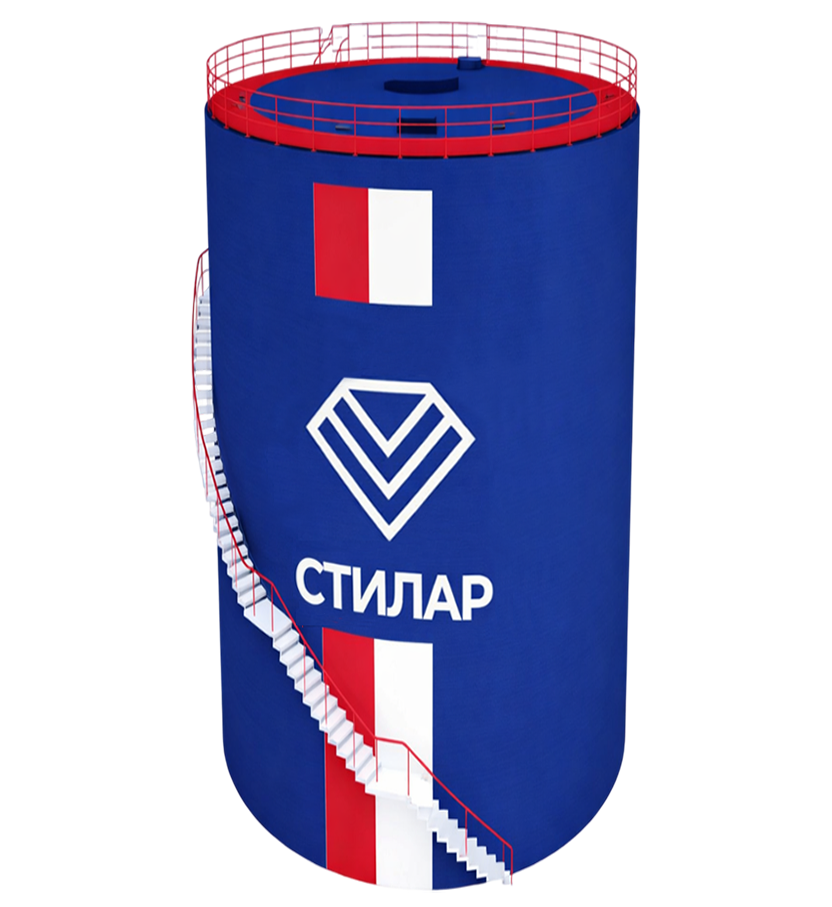 Цельносварной резервуар РВС для ГСМ 3 м³ от завода-производителя